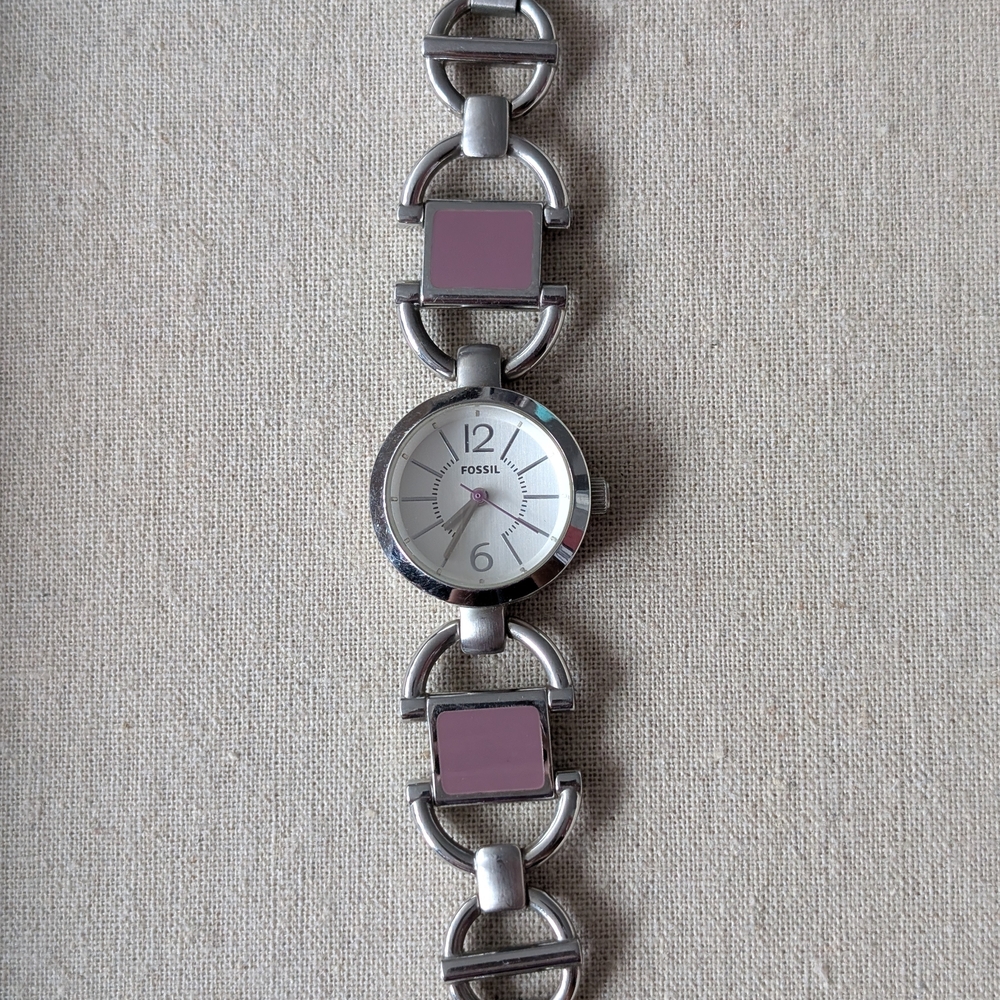 Fossil Stainless Steel Chain Link Bracelet Watch